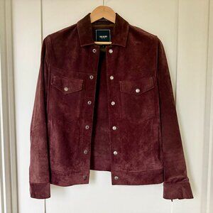 Todd Snyder Dylan suede jacket — Oxblood Italian calf — US S (fits like medium)
